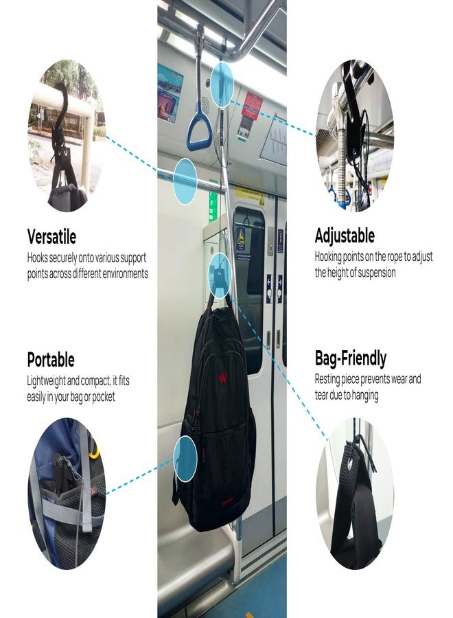 HANGON Portable Single-Hook Bag Hanger (Pack of 1) - Image 2